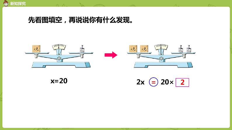 苏教版五年级数学下册 第一单元 等式的性质和解方程（2）（PPT课件）第4页