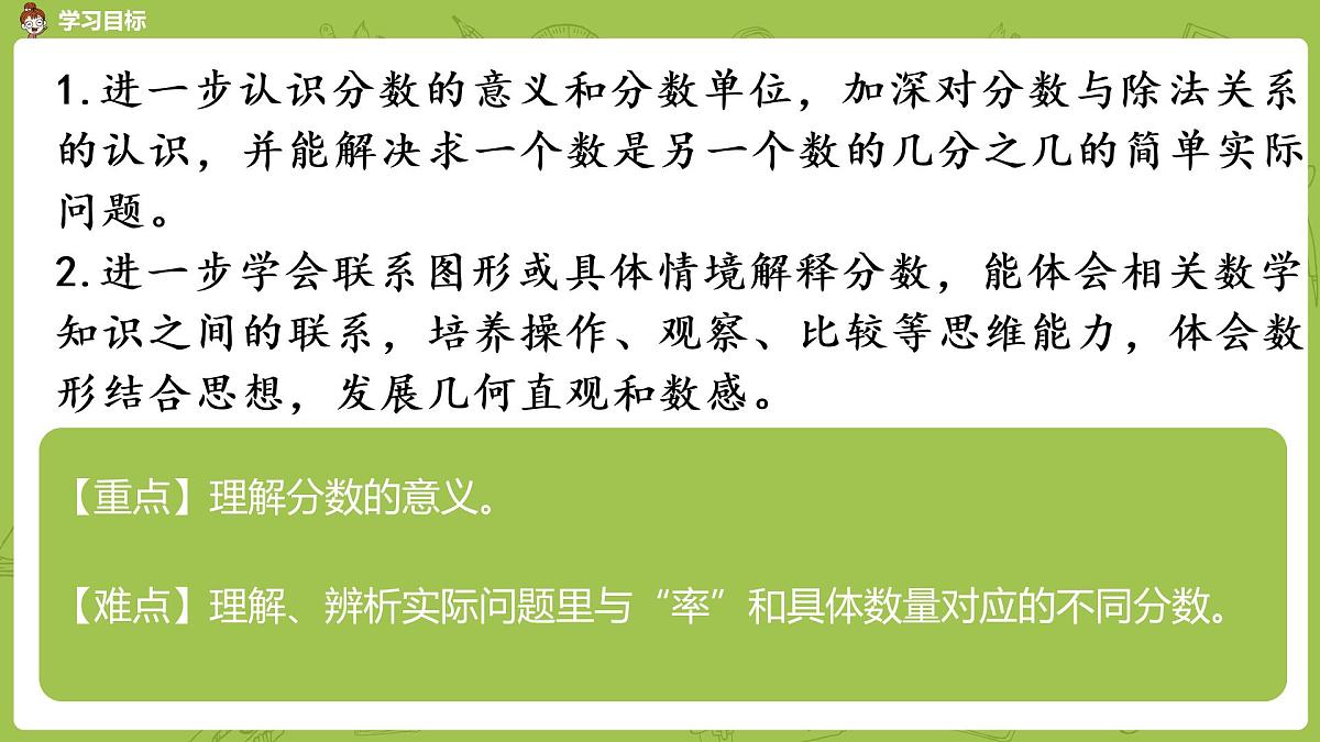 苏教版五年级数学下册 第四单元第4课时 分数的意义练习课（PPT课件）第2页