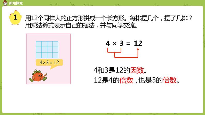 苏教版五年级数学下册 第三单元第1课时 因数和倍数的认识（PPT课件）第4页