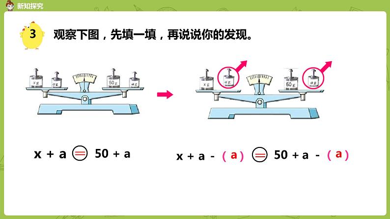 苏教版五年级数学下册 第一单元 等式的性质和解方程（1）（PPT课件）第5页