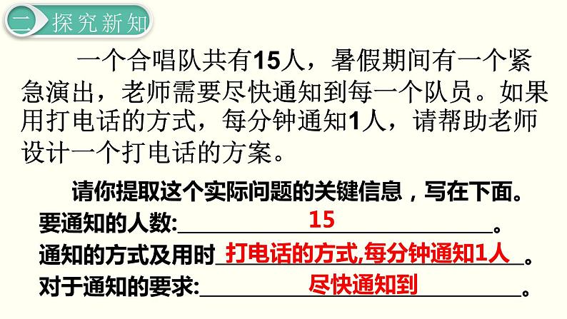 义务教育人教版五年级数学下册 第6单元  分数的加法和减法   第6课时  打电话第3页