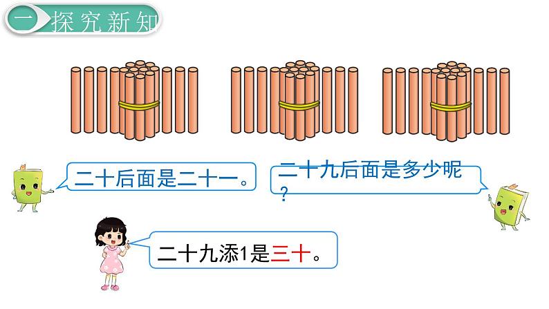 义务教育人教版一年级数学下册第4单元  100以内数的认识第1课时  数 数第4页