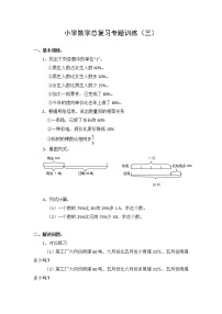 小升初小学数学总复习专题训练-列方程解百分数应用题-通用版