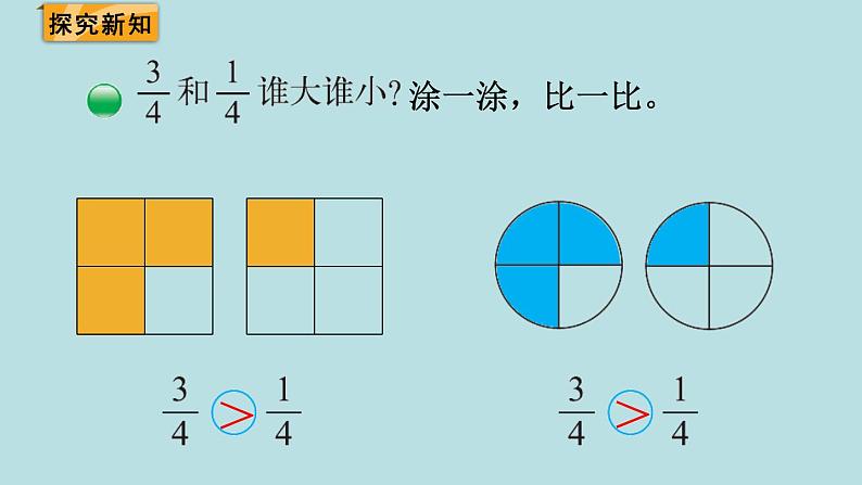 三年级北师大数学下第六单元  认识分数  第3课时 比大小 课件03