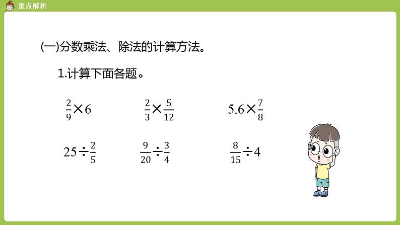 人教六（上）第9单元 总复习 第一节   分数乘、除法（1） 课件04