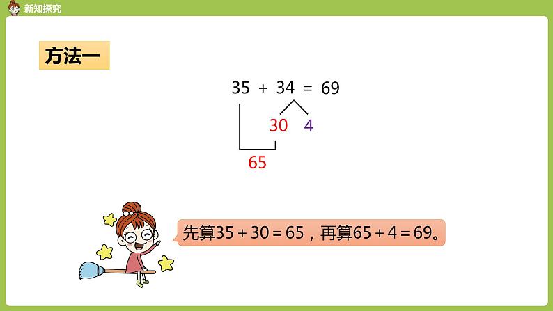 人教版三年级上册 第2单元 课时1 口算两位数加两位数课件08