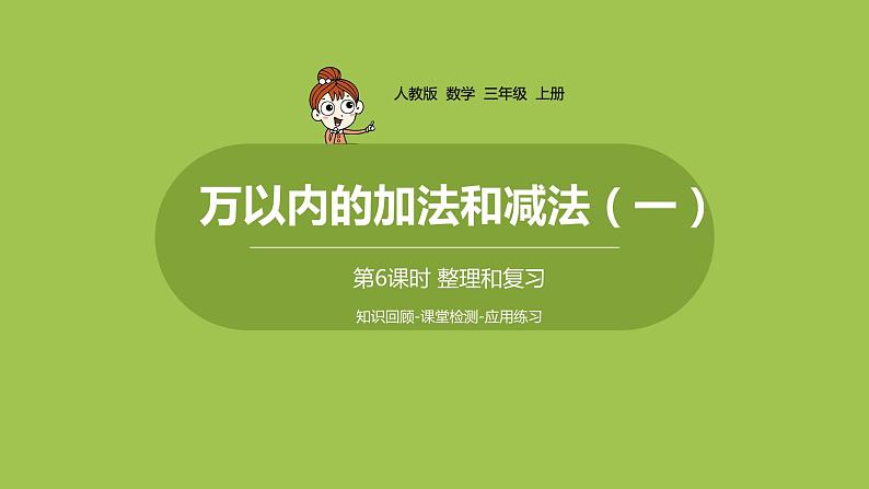 人教版三年级上册 第2单元 课时6 整理和复习课件01