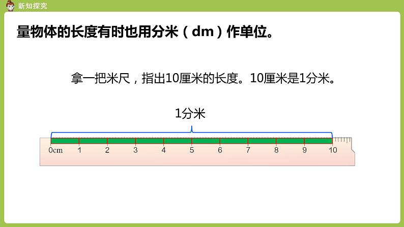 人教版三年级上册 第3单元 课时2 分米的认识课件04