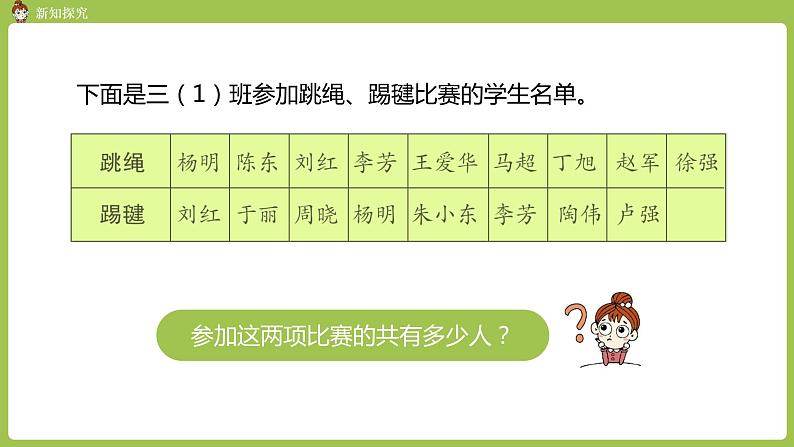 人教版三年级上册第9单元 课时1 数学广角——集合课件04