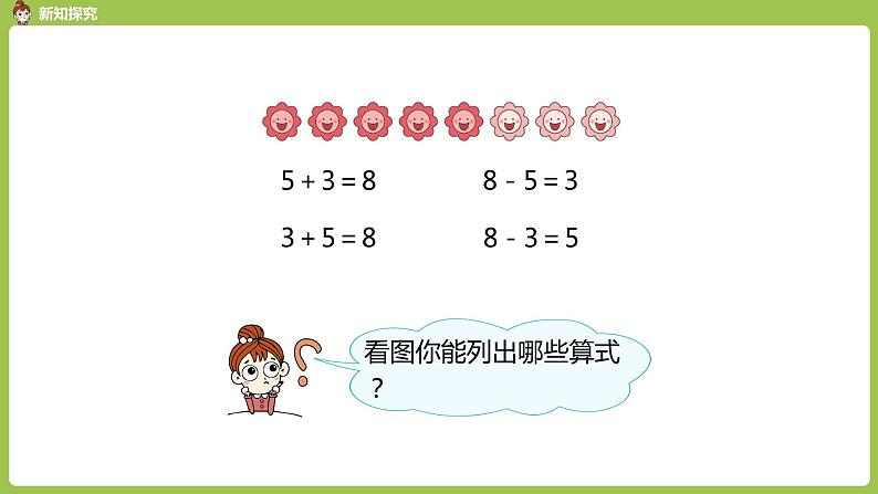 人教版 数学 一年级 上册 第5单元 6～10的认识和加减法 8、9、10的认识和加减法 第三课时 8和9的加减法课件04