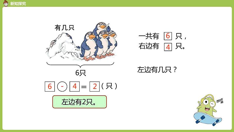 人教版 数学 一年级 上册 第5单元 6～10的认识和加减法 6、7的认识和加减法 第七课时  解决问题 减法课件05