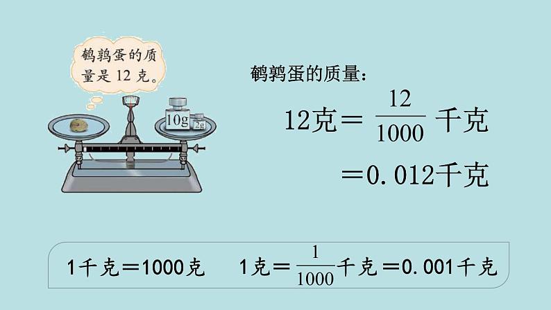 四年级北师大数学下册 第一单元  小数的意义和加减法    第2课时  小数的意义（二）课件第7页