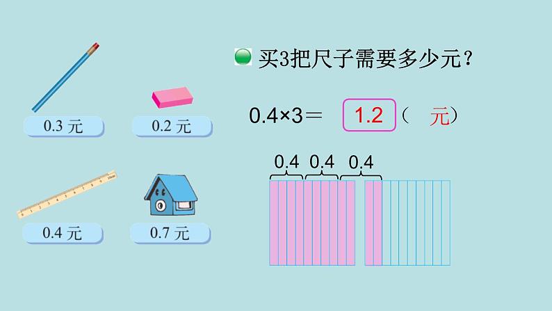 四年级北师大数学下册 第三单元  小数乘法    第1课时  买文具课件08