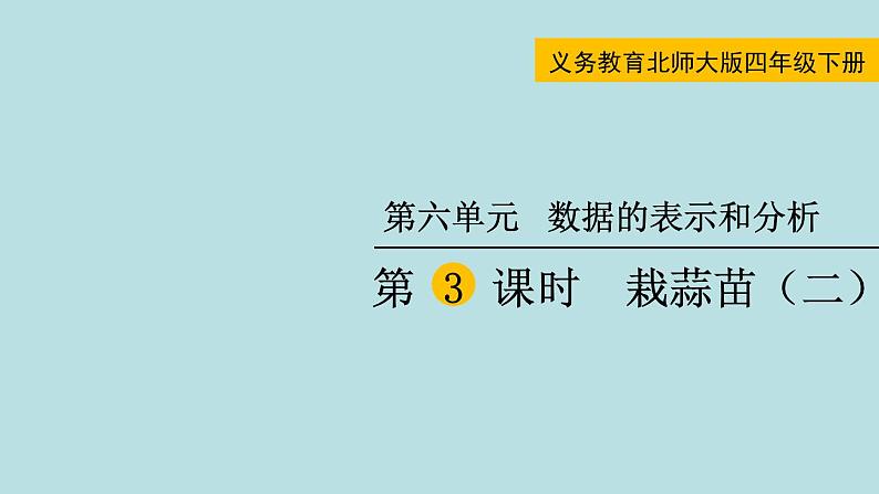 栽蒜苗（二）PPT课件免费下载01