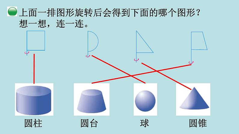 六年级北师大数学下册 第一单元  圆柱与圆锥  第1课时  面的旋转课件04