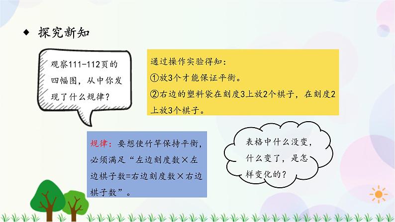 人教版六下数学 第六单元27.综合与实践——有趣的平衡  教案PPT04