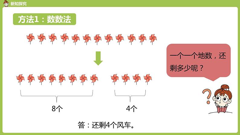 数学人教一（下）第2单元 20以内的退位减法 第3课时  例2 课件06