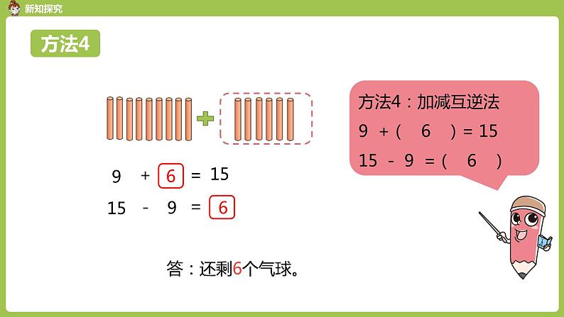 数学人教一（下）第2单元 20以内的退位减法 第1课时 例1 课件08