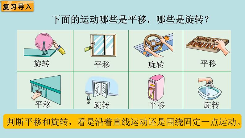 六年级北师大数学下册 第三单元  图形的运动  第3课时  图形的运动第2页