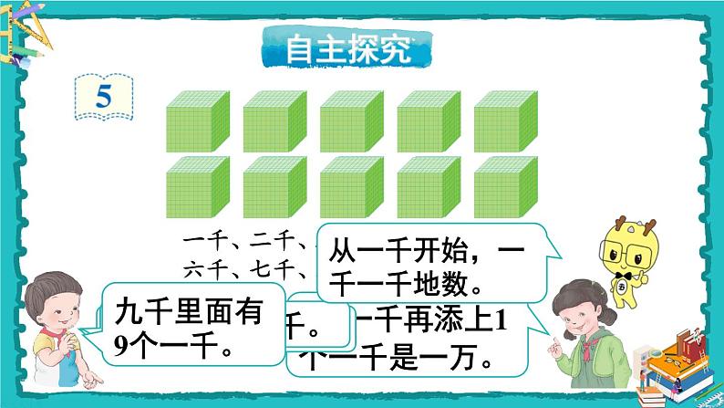 人教版二年级数学下册 7 万以内数的认识 第四课时 10000以内数的认识课件07