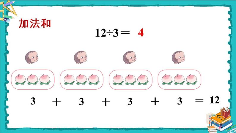 人教版二年级数学下册 2 表内除法（一） 2.用2-6的乘法口诀求商 第一课时 用2-6的乘法口诀求商(1)课件06