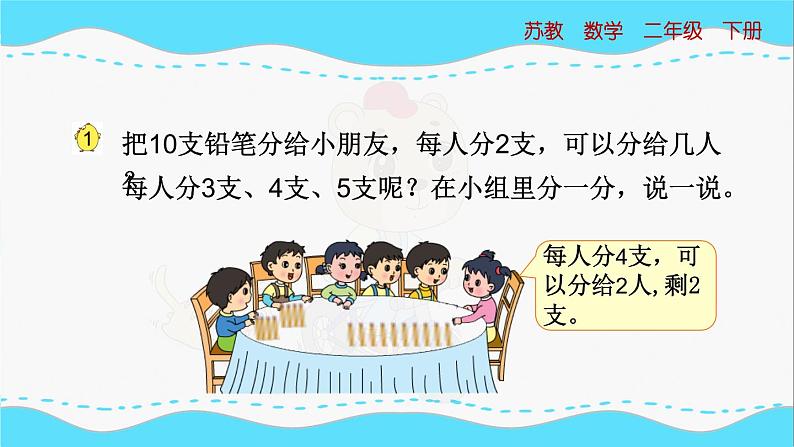 苏教版数学二年级下册：1.1《 有余数除法的含义》PPT课件05