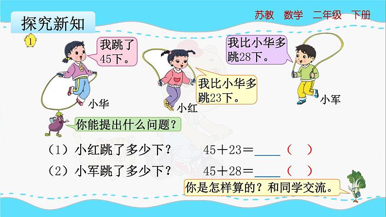 苏教版数学二年级下册：6.1《两位数加两位数的口算》PPT课件04