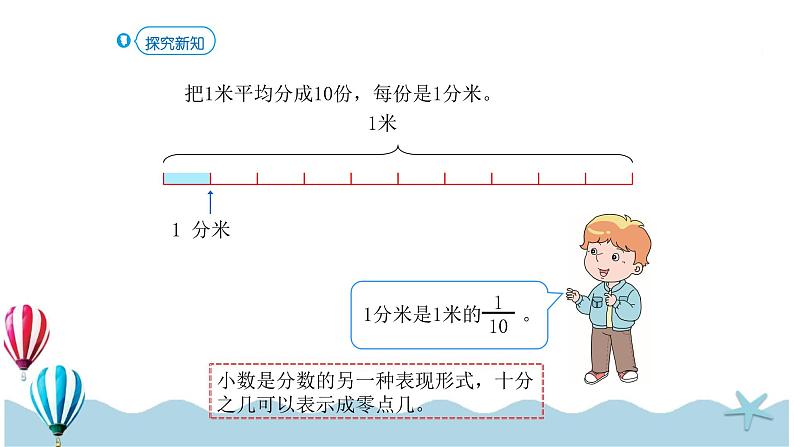 人教版数学三年级下册：7.1《小数的认识》PPT课件06