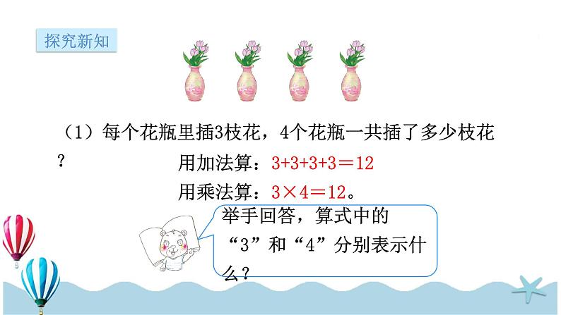 人教版数学四年级下册：1.2《乘、除法的意义和各部分间的关系》PPT课件02