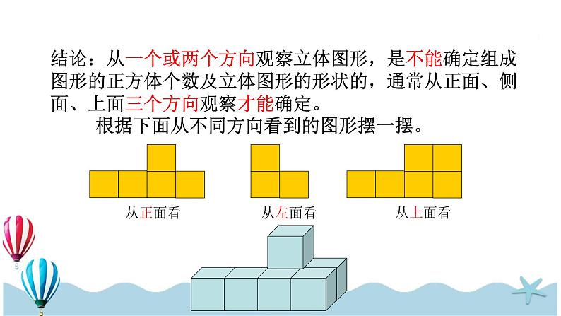 人教版数学四年级下册：2.1《观察物体（二）》PPT课件07