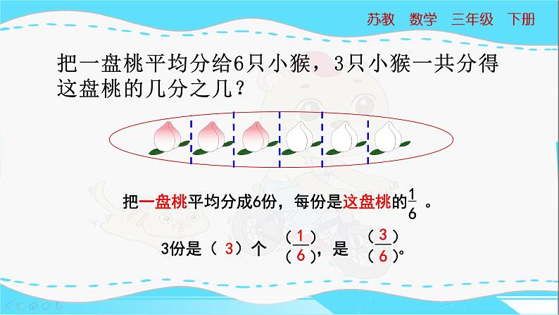 苏教版三年级下册：7.3《认识几分之几》PPT课件06