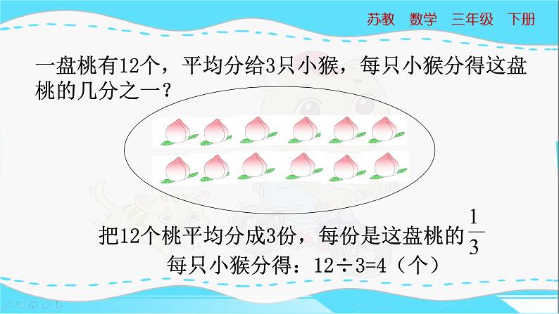 苏教版三年级下册：7.2《 求一些物体的几分之一是多少》PPT课件06