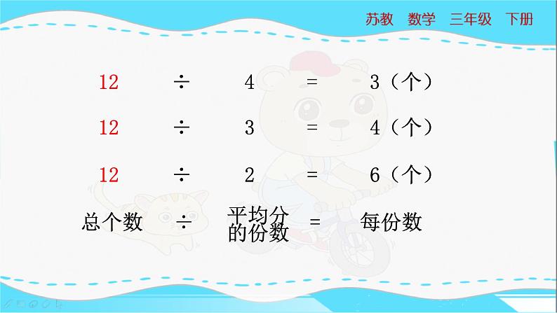 苏教版三年级下册：7.2《 求一些物体的几分之一是多少》PPT课件08