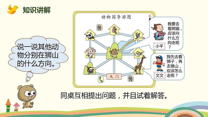 人教版小学数学三年级下册 1.4《简单的路线图》PPT课件06