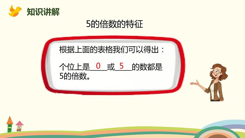 人教版小学数学五年级下册 2.3《2、5的倍数的特征》PPT课件07