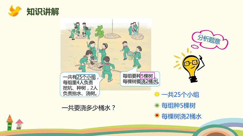 人教版小学数学四年级下册 3.4《乘法交换律和结合律》PPT课件07