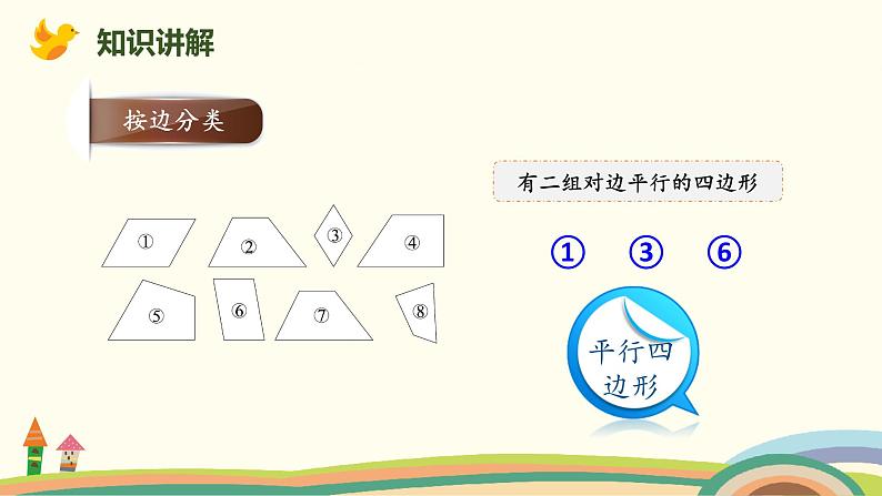 北师版小学数学四年级下册 2.6《四边形分类》PPT课件08