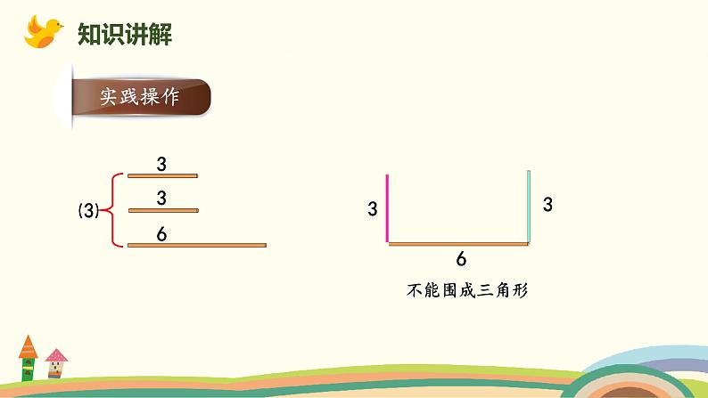 北师版小学数学四年级下册 2.5《探索与发现：三角形边的关系》PPT课件07