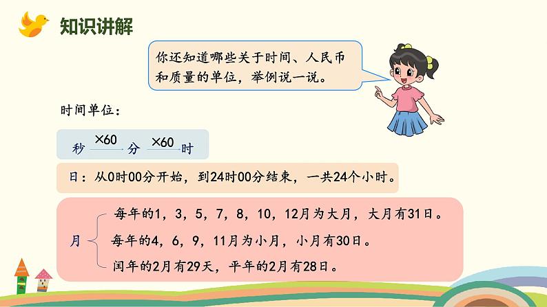 北师版小学数学六年级下册 总复习1.3.3《常见的量》PPT课件05