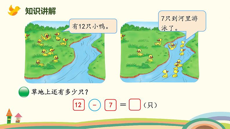 北师大版小学数学一年级下册 1.3《快乐的小鸭》PPT课件03