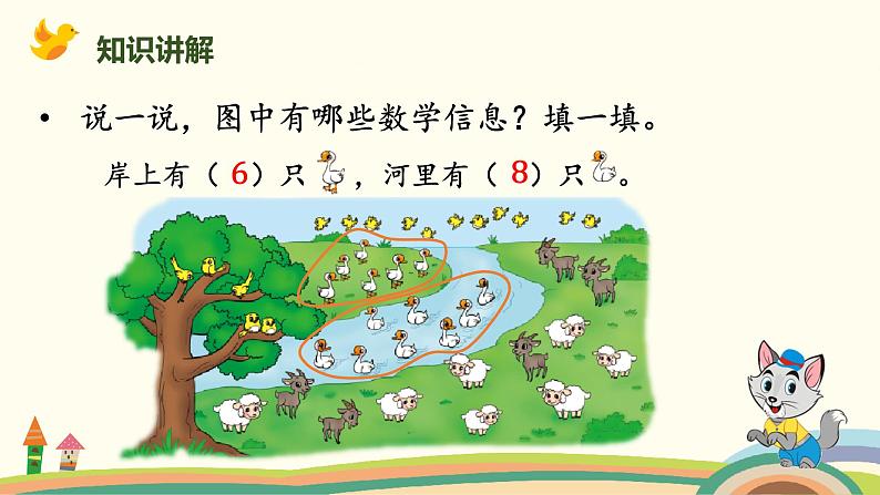 北师大版小学数学一年级下册 1.7《美丽的田园》PPT课件04