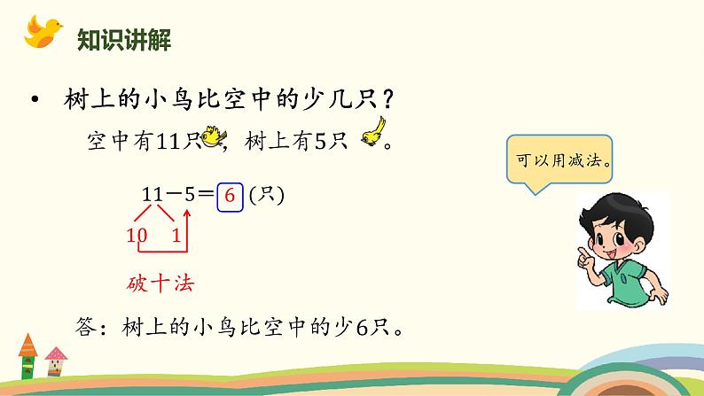 北师大版小学数学一年级下册 1.7《美丽的田园》PPT课件07