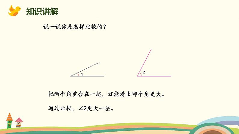 北师大版小学数学二年级下册6.2《角的大小比较》PPT课件第4页