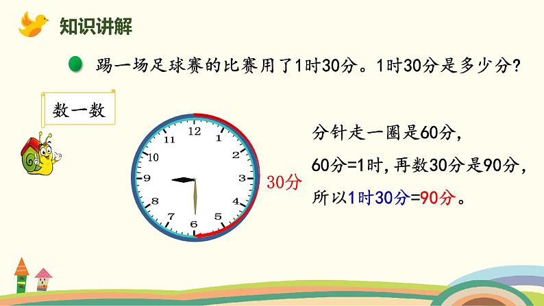 北师大版小学数学二年级下册7.3《1分有多长（时间单位的换算）》PPT课件第6页