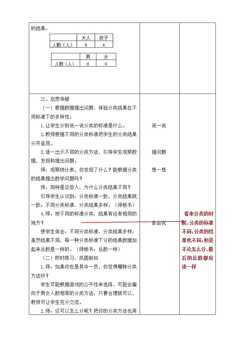 2 分类与整理 例2 教案03