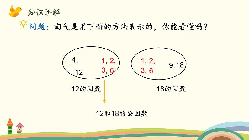 北师大版数学五年级上册 5.7《 找最大公因数》PPT课件07