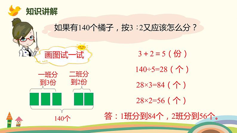 北师大版数学六年级上册 6.4 《 比的应用（按比分配）》PPT课件06