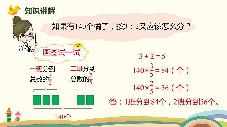 北师大版数学六年级上册 6.4 《 比的应用（按比分配）》PPT课件07