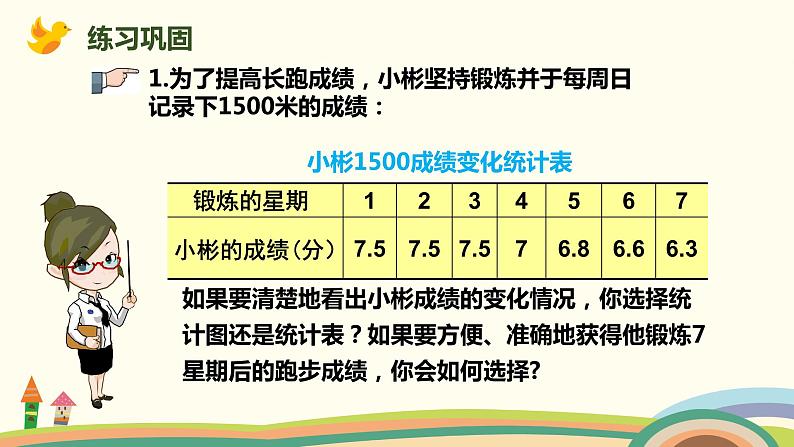 北师大版数学六年级上册 5.2 《 统计图的选择》PPT课件08