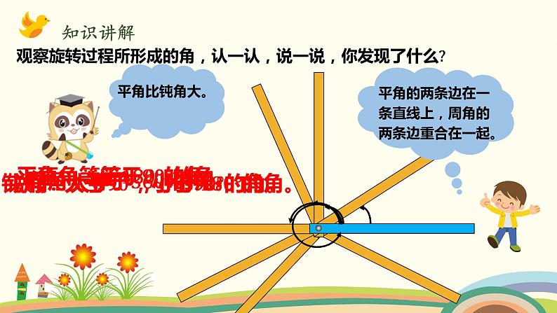 北师大版数学四年级上册 2.4《旋转与角》PPT课件第6页